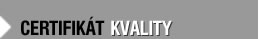 CERTIFIKT KVALITY